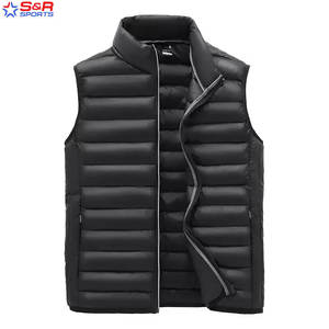 Nouveauté 2025 personnalisé tendance hommes gilet bouffant à bas prix respirant durable couvert Oem Service hommes gilet bouffant - Product Image 2