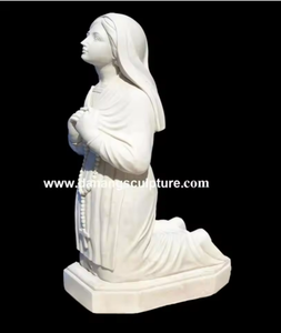 OEM/ODM Blanco Mármol Religioso Virgen María Nuestra Señora de Lourdes Bendita María Estatua de piedra de la Virgen María 2017 - Product Image 4