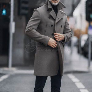 Abrigo largo de hombre de alta calidad de último diseño 2025, precio al por mayor de moda, venta en línea - Product Image 2