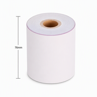 Fabrication de rouleaux de papier autocopiant NCR 3 plis 76x76mm de haute qualité pour les reçus de location et l'impression de tickets ATM/POS