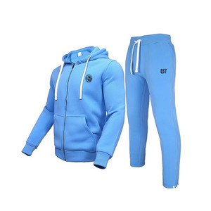 2025ใหม่ชุดเสื้อผ้า2ชิ้นมีฮู้ดและกางเกงมีซิปชุดวอร์มลำลองสำหรับผู้ชายชุดออกกำลังกายมียี่ห้อ - Product Image 1