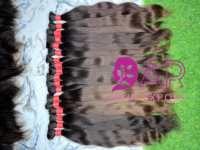 Cheveux humains en vrac 100% non traités, qualité cheveux vierges indiens, douceur, légèreté, cuticules alignées, ondulations naturelles, ondulations lâches