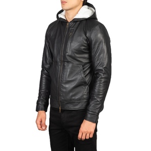 Chaqueta de cuero para hombre de excelente calidad, chaqueta de cuero para exteriores personalizada con el mejor Material, piel de vaca genuina - Product Image 3