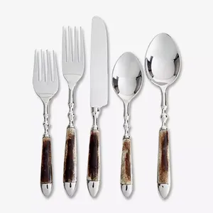 New Arrival Customized Design Hotel Wedding Table Top Food Serving Stainless Steel Flatware Cutlery Set in High Quality - Product Image 3