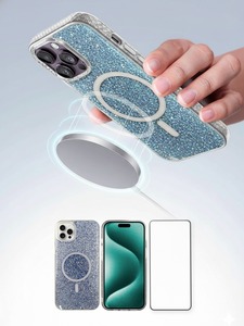 Coque de téléphone TPU + PC à paillettes pour 12promax 11pro Plus avec protection 360 Design de dessin animé inspiré des styles INS - Product Image 2