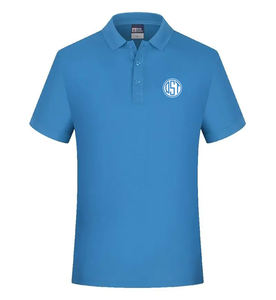 Polo décontracté solide en polyester avec impression personnalisée de votre propre conception de photo ou de logo 2024 été pour hommes évacuant l'humidité - Product Image 2