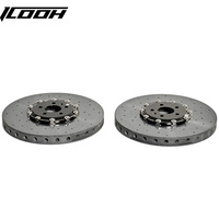 ICOOH Gen 2 Cakram Rem Keramik Karbon Serat Panjang 330-350-380-420mm untuk Audi A4 RS7 A3 Cayman