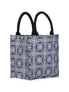 Sac fourre-tout pliable en jute au design personnalisé Sac à main réutilisable écologique pour les courses et l'épicerie Tiffany en cadeau à usages multiples - Product Image 6