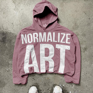 Pull-over surdimensionné personnalisé à demi-fermeture éclair de couleur unie avec poches à capuche pour hommes sweat à capuche de haute qualité thermique décontracté sport sweat à capuche uni - Product Image 1