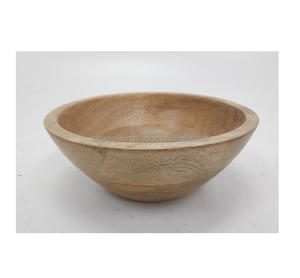 Cuenco de madera personalizado de fabricación india para servir, decoración del hogar, suministros para fiestas con formas y tamaños únicos para centro de mesa - Product Image 4
