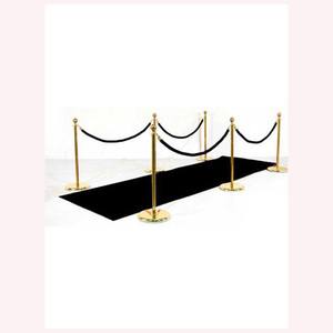 Support de contrôle des foules en acier inoxydable de qualité supérieure avec corde en velours robuste pour les hôtels, les écoles, les événements en plein air et les sections VIP - Product Image 6