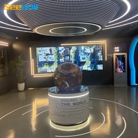 Système d'écran sphérique interactif Seeball de 60 cm de diamètre, OEM/ODM, résolution 1920x1200, gain 0,87, PET, angle de vue à 360 degrés, 6500