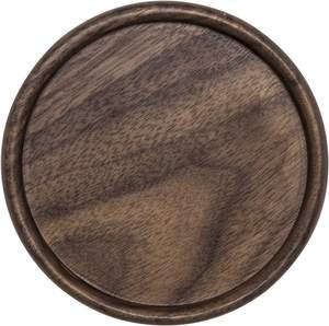 Top Selling Wooden With Metal Holder Custom Shape and Size Laser <b>Cutting</b> Acacia Walnut Blank Wood Coaster at Star Crafts India - Product Image 5