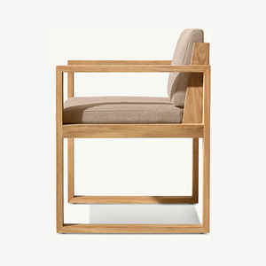 2025 nouveau Design moderne loisirs Style naturel teck bois chaise longue jardin extérieur hôtel canapé ensemble - Product Image 1