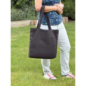 Sac fourre-tout de supermarché beige standard moyen, tissu polyester écologique, impression par transfert thermique personnalisée, sac publicitaire avec cordon, cadeau - Product Image 5