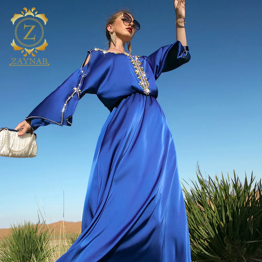 Zaylab – robe de prière musulmane pour femmes, Abaya, robe de mariage musulmane avec Hijab, Abaya, dubaï, soie islamique, arabie saoudite