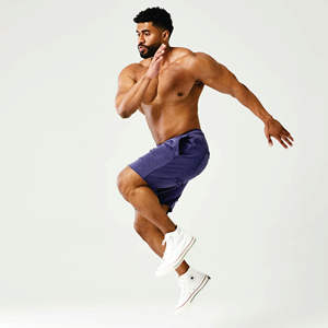 Soft Hand Feel Natural Stretch Moisture Wicking Loopback Sweat <strong>Patriot</strong> Blue Golden Era Ripped <strong>Shorts</strong> - Product Image 3