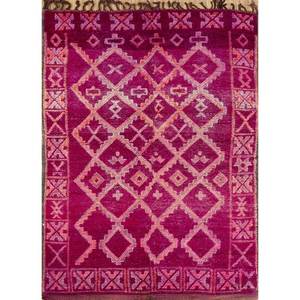 Tapis en laine noué à la main Nuray grande surface Pae-4592 Rouge Orange Géométrique pour la maison - Tapis rectangulaire 9x12 pour couloir et pièce Jaipur Rugs US - Product Image 1