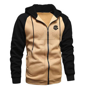 Sudaderas con capucha de mezcla de algodón de calidad superior ligeras para hombres Sudaderas con capucha deportivas hechas de poliéster de diseño personalizado - Product Image 4