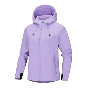 Veste Softshell imperméable extérieure pour femmes tissu uni respirant fabriqué au Pakistan approvisionnement en gros - Product Image 6