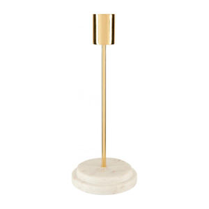 Ensemble de 3 bougeoirs de forme conique, chandelier en métal doré Rose - Product Image 2