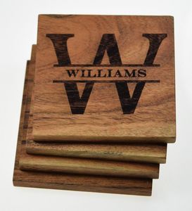 Posavasos Personalizables de Madera de Mango de 5mm, Ecológicos y Resistentes al Calor, con Grabado de Logotipo CNC, Manteles y Almohadillas para Mesa - Product Image 2