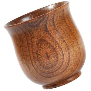 ถ้วยชาทำจากไม้ธรรมชาติธรรมชาติทำจากไม้สำหรับไวน์กาแฟน้ำร้อนเครื่องดื่มเย็นๆถ้วยชาไม้สไตล์ญี่ปุ่น - Product Image 6