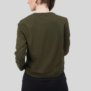 Sweatshirts et pulls à capuche d'hiver pour femmes en polaire à col rond respirant décontracté confortable 100% coton Service OEM personnalisable - Product Image 2