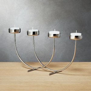 Portavelas de Metal Nórdico al por Mayor, Plateado, Electroplacado, Centro de Mesa, Precio de Fábrica, Adornos de Escritorio para Bodas - Product Image 1