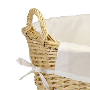 Cesta de lavandería de mimbre con asas, cesta de almacenamiento hecha a mano, venta al por mayor, ecológica, hecha en Vietnam - Product Image 2