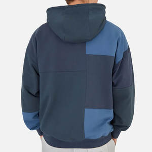 Sudadera con Capucha de Alta Calidad 100% Algodón Antiencogimiento, con Bloques de Color Personalizados, Bordado, Corte y Costura de Colores Divididos, Sudaderas con Bloques de Color Múltiple - Product Image 6
