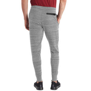Joggers elásticos de cintura alta para hombre, pantalones de chándal de entrenamiento atlético informales con bolsillos con cremallera, pantalones de chándal de lona - Product Image 4