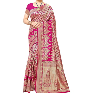 Saree pour femmes hautement recommandé respirant confort matériau doux beauté tranquille pour les occasions de fête - Product Image 1