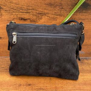 2024 moda mujer Sling bandolera señoras alta calidad gamuza cuero flecos pequeño bolso de hombro señoras borla bolso monedero - Product Image 4