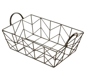 Ensemble de deux paniers de rangement multifonctionnels de grande taille décoratifs pour la maison Panier de rangement en fil de fer fabriqué à la main fabriqué en Inde - Product Image 5