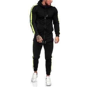 Jersey de manga larga con cordón en la cintura para hombre, chándal, jersey de alta calidad, chándal, nuevo diseño, traje para correr, chándales a rayas - Product Image 1