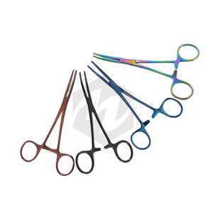 Pinzas de Carmalt de Rochester, abrazadera hemostática quirúrgica curvada de 5,5 pulgadas, instrumentos médicos de acero inoxidable con revestimiento de Color, veterinaria - Product Image 2