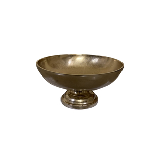 Increíble y Atractivo Florero de Metal con Forma de Bola, Acabado Dorado Mate y Diseño Martillado - Product Image 2