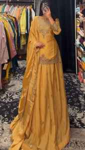 Traje Sharara de Diseño Moderno con Dupatta para Diwali y Eventos en la Playa - Product Image 6