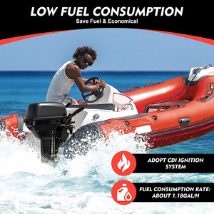 Motore fuoribordo da 40 CV, avviamento elettronico a 2 tempi, sollevamento idraulico elettrico, motore marino, motore per barca - Product Image 2