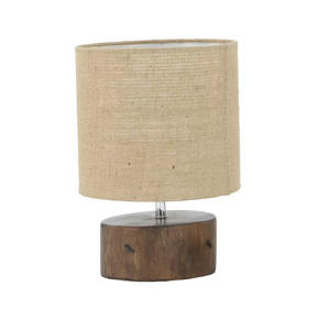Lampe de table en fer en céramique en bois au design unique CE et UL grande qualité aux prix de gros pour la décoration de la maison et des hôtels - Product Image 6