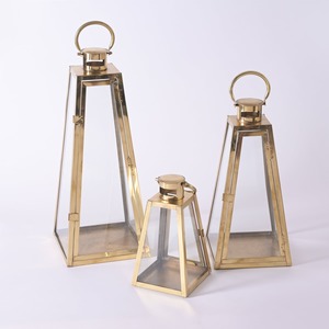 Romantic Iron Metal Candle Holder and <b>Lantern</b> With Beautiful <b>Gold</b> Creative Design for Dinner & Room Decor - Product Image 1