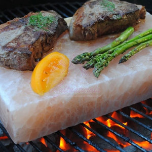 Placa de parrilla de sal del Himalaya de embalaje personalizado de alta calidad 2x8x12 pulgadas porosidad sólida hecha en Pakistán - Product Image 3