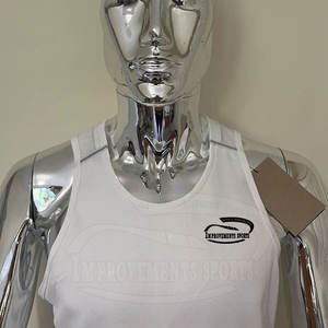 Camiseta lavada con ácido para hombre con logotipo personalizado al por mayor, ropa informal sin mangas, conjunto de camisetas de verano para hombre - Product Image 5