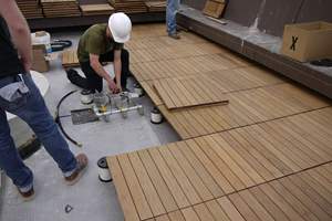 Dalles de terrasse en bois à vendre - bois d'acacia - Dalles de terrasse en WPC - Dalles de terrasse extérieures - Product Image 2