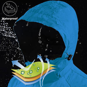 Hommes Femmes 300gsm Sports de plein air Hard Shell Veste imperméable pour la randonnée alpinisme tourisme Fermeture éclair personnalisable - Product Image 6