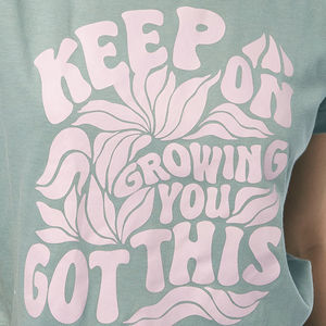 Suministro directo de fábrica, Camiseta corta de estilo más nuevo para mujer, Camiseta corta de tela cómoda de secado rápido ligera de Color único - Product Image 6