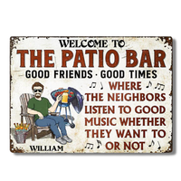 Affiches d'avertissement en métal à la mode, décoration de Bar à domicile, plaque en métal personnalisée