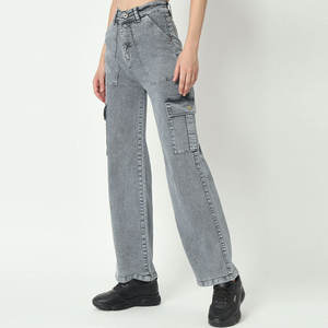 Nuevo estilo, diseño único, sombra ligera, pantalones vaqueros femeninos, fabricante de Pakistán, pantalones vaqueros de mujer de buena calidad - Product Image 2