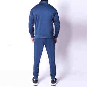 Logo personnalisé survêtement lourd pour hommes-Survêtement uni pour l'entraînement et les sports de fitness d'hiver Ensemble deux pièces Logo personnalisable - Product Image 2